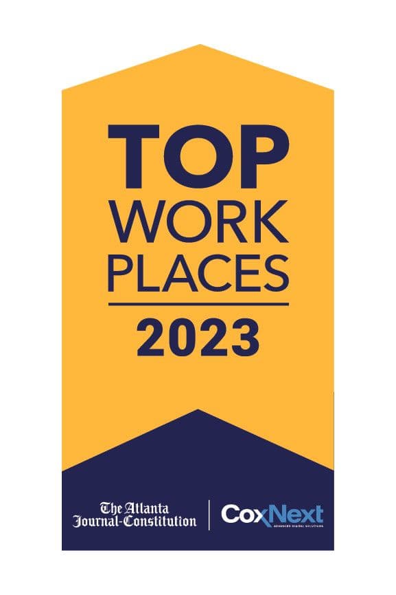 2023 Metro Atlanta Top Workplaces 2023 Award by The Atlanta Journal-Constitution