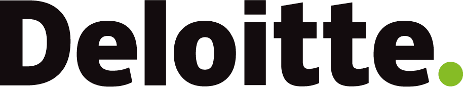 Deloitte Logo – black with green dot
